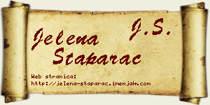 Jelena Staparac vizit kartica